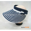 cheap Striped lady sun visor cap